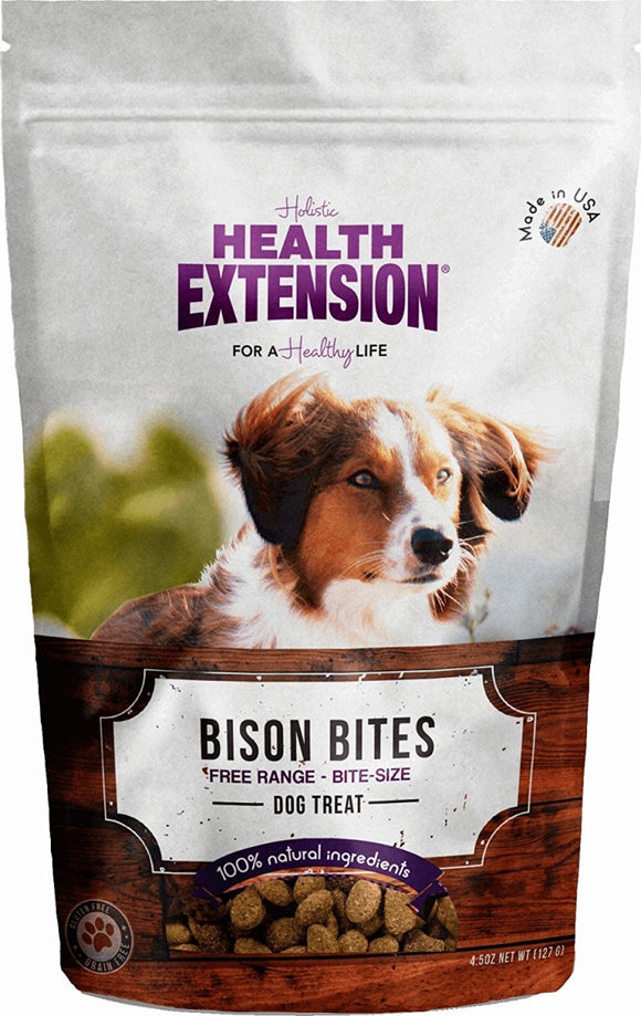 Extension Dog Treat  Bison Bites  4.5 oz