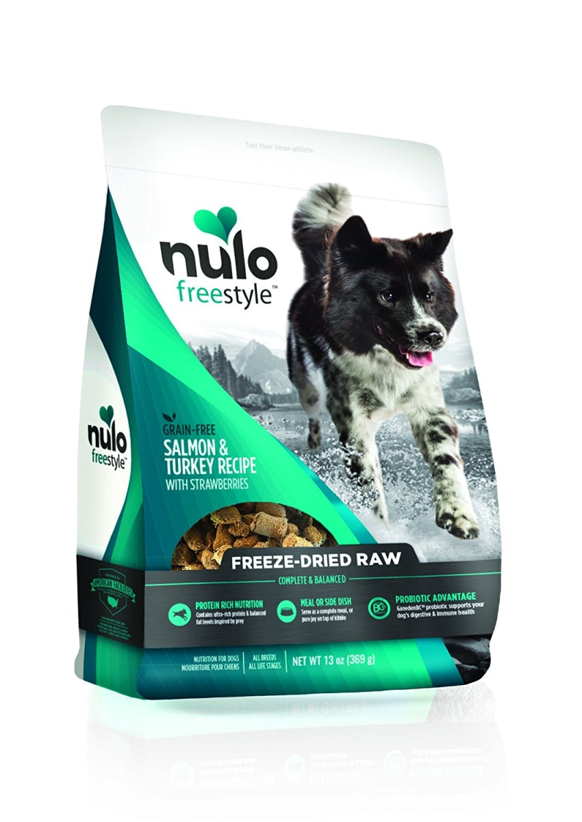 Nulo FreeStyle Freeze Dried Raw Grain Free Salmon Dog Food 13oz