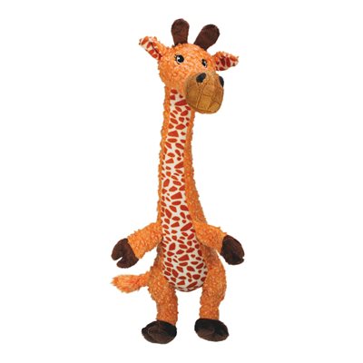 KONG Shakers Luvs Giraffe Dog Toy Orange