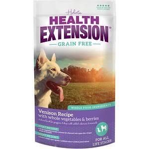 Health Extension Grain Free Venison Recipe Dry Dog Food, 4 Lbs
