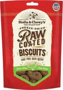 Stella & Chewy's 9 oz Raw Coated Freeze Dried Biscuits Cage Free Duck Recipe