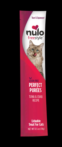 Nulo, FreeStyle Perfect Puree Tuna & Crab Lickable Cat Treat.5 oz