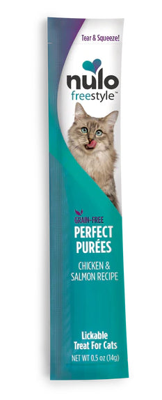 Nulo Puree 0.5 oz FreeStyle Grain Free Cat Treat Chicken & Salmon