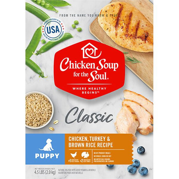 Chicken Soup Puppy - Chicken, Turkey & Brown Rice Recipe 4.5lb