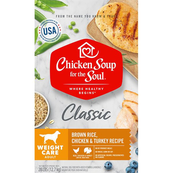 Chicken Soup for the Soul Chicken  Turkey & Brown Rice Flavor Dry Dog Food   28 lb. Bag
