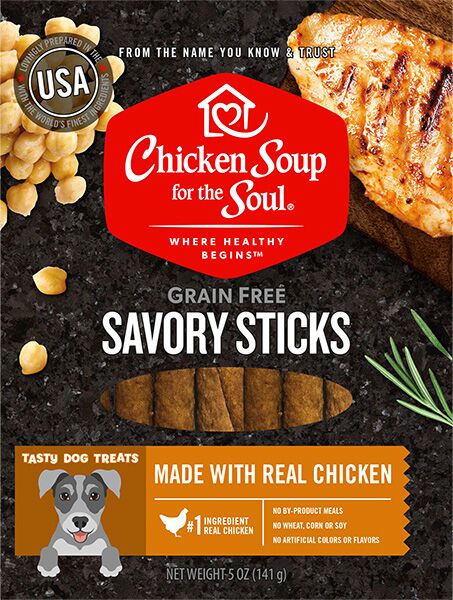 Chicken Soup 5 oz Savory Sticks Chicken Dog Treats Food
