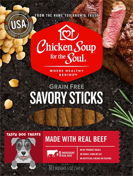 Chicken Soup 5 oz Savory Sticks Beef Pet Food