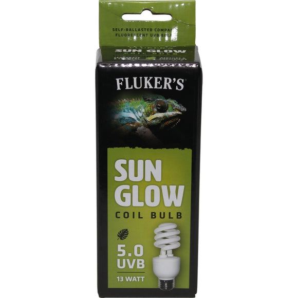 Fluker s Sun Glow Coil Bulb Tropical  5 UVB  13 Watt
