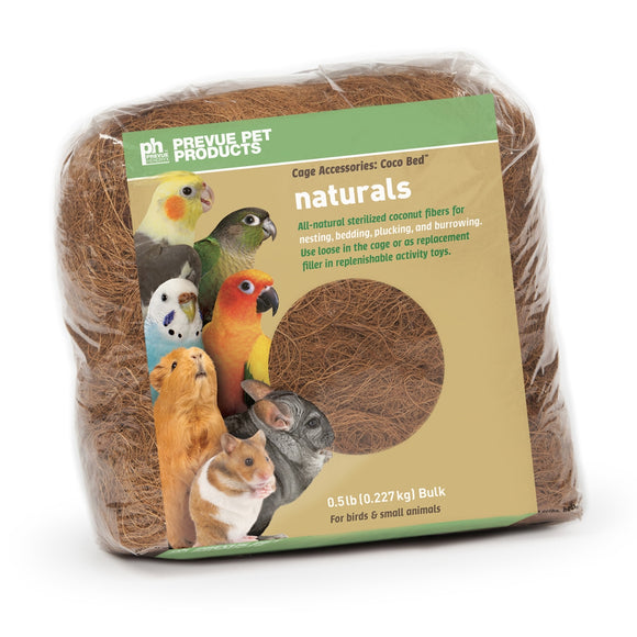 Prevue Pet Products Coco Bed Fiber Nature Bird Toy - Brown