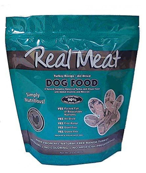 Real Meat Air Dried Grain Free Dog Food Turkey 2lb
