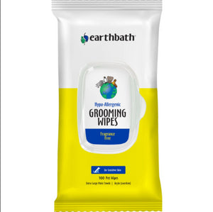 Earthbath Hypo-Allergenic Grooming Wipes  Fragrance Free 30 ct