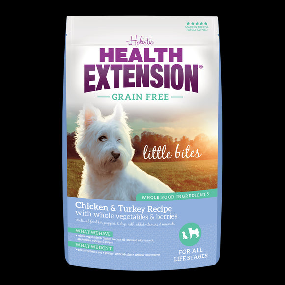 Health Extension 3.5 lbs Grain Free Chicken & Turkey Little Bites Recipe for Dog