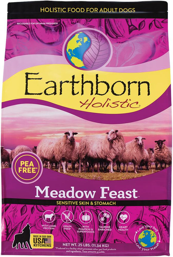 Earthborn 12.5 lbs Meadow Feast Grain Free Pea Free Dog Food