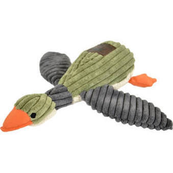 Tall Tails 88213824 Squeaker Duck Dog Toy, Sage - 12 in.