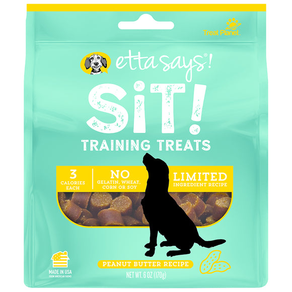 Etta Says 41400811 Sit Training Peanut Butter Dog Treat - 6 oz