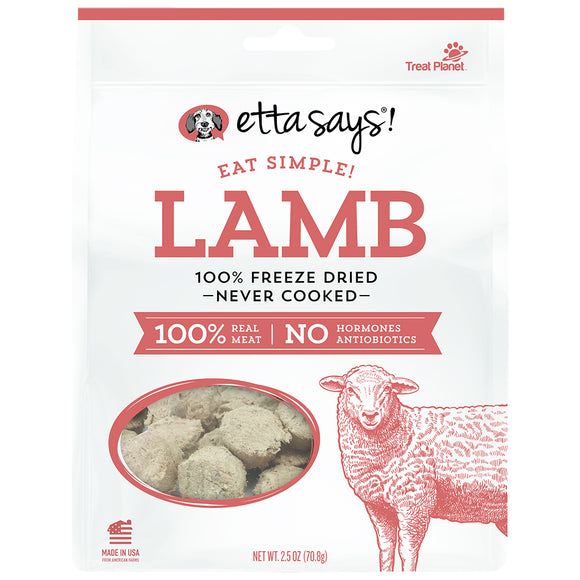 Etta Says Dog Freeze-Dried Simple Lamb 2.5OZ