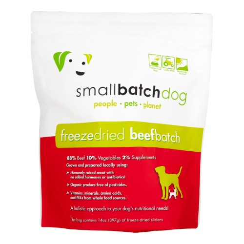 Small Batch Beef Batch Freeze Dried Dog Food, 14oz