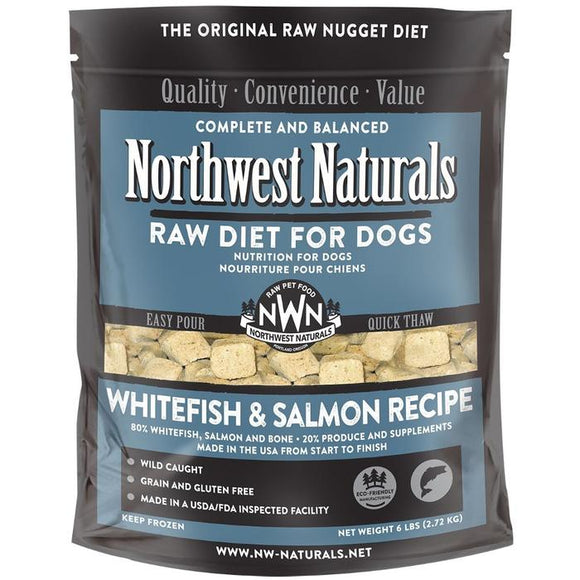 Northwest Naturals 6 lbs Dog Frozen Nuggets Whitefish & Salmon