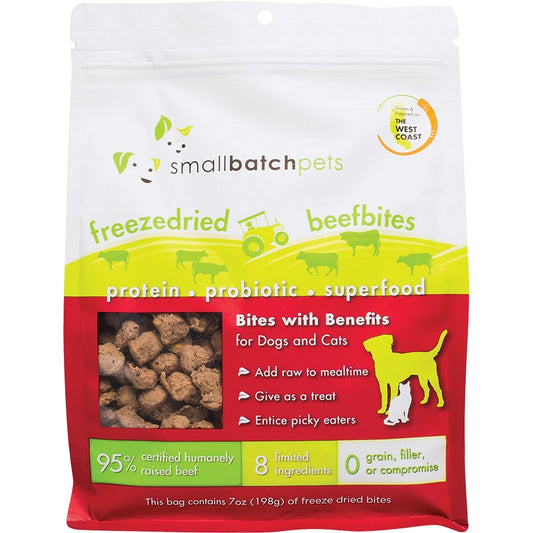 Small Batch Small Bites Freeze Dried Dog Food (Beef, 7oz.)