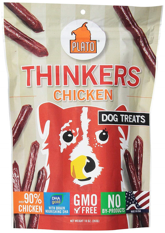 Plato Mini Thinkers Chicken Recipe Dog Treats, 3 Oz.