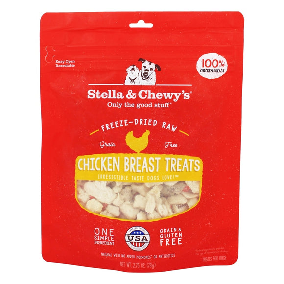Stella & Chewy's Chicken Breast Freeze-Dried Raw Dog Treats, 2.75 oz.