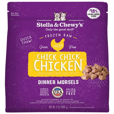 Stella & Chewy's 3 lbs Frozen Dinner Morsels Chicken Cat Food