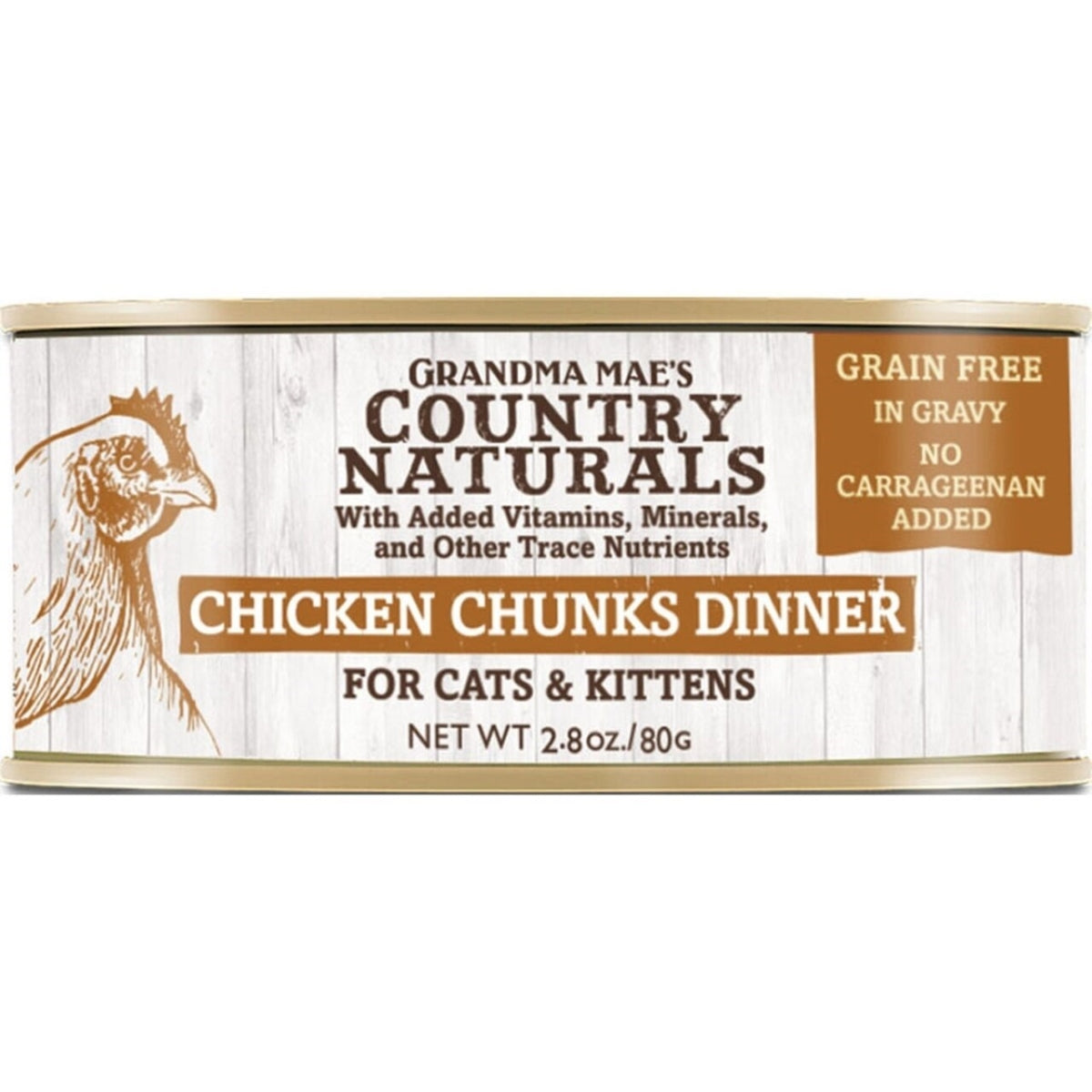 Grandma Maes Country Naturals Cat Chunk Grain Free Chicken 2.8oz