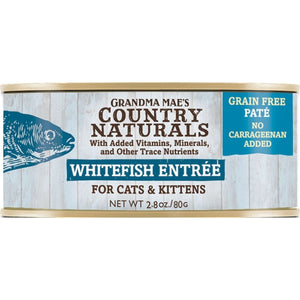Grandma Maes Country Naturals Cat Pate Grain Free Whitefish 2.8oz