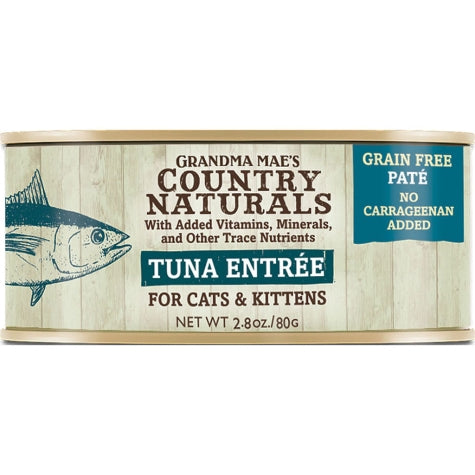 Grandma maes Country Naturals Cat Pate Grain Free Tuna 2.8oz