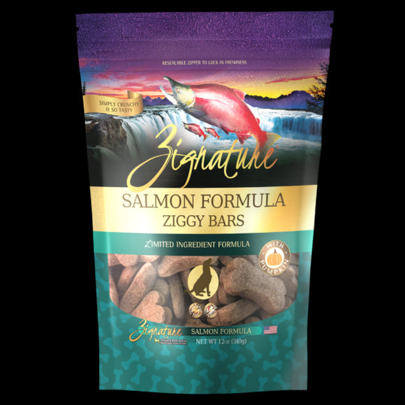 Zignature Salmon Formula Biscuit Dog Treat 12oz
