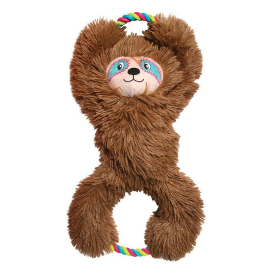 KONG Tuggz Dog Toy Sloth Brown Extra-Large