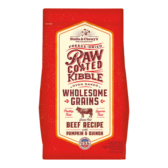 Stella & Chewy's 3.5 lbs Dog Raw Coated Kibble Wholesome Grains Beef