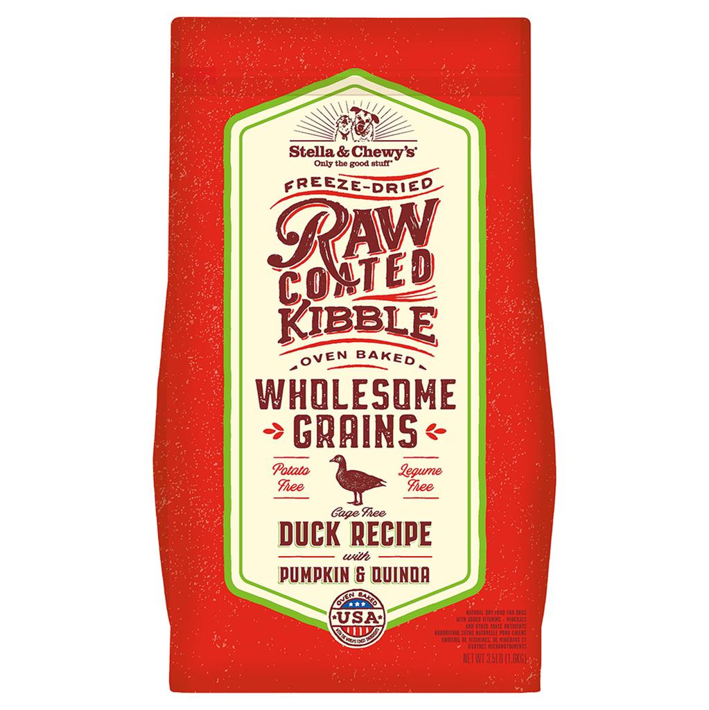 Stella & Chewy's 3.5 lbs Dry Raw Coated Wholesome Grain Duck for Dog