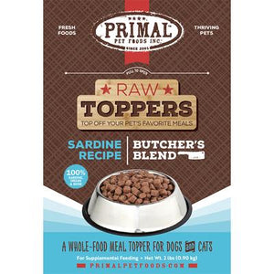 Primal 2 lbs Butchers Blend Topper Sardine Dog & Cat Food