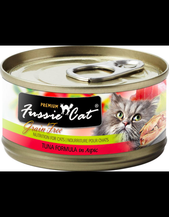 Fussie Cat 5.5 oz Grain Free Tuna Aspic Cat Food