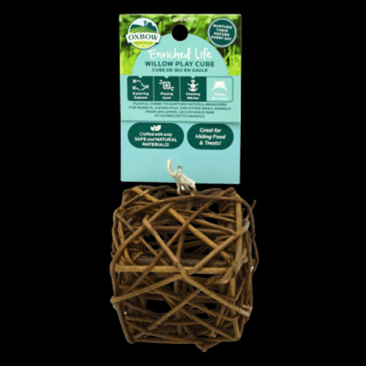 Oxbow Willow Play Cube for Small Animals