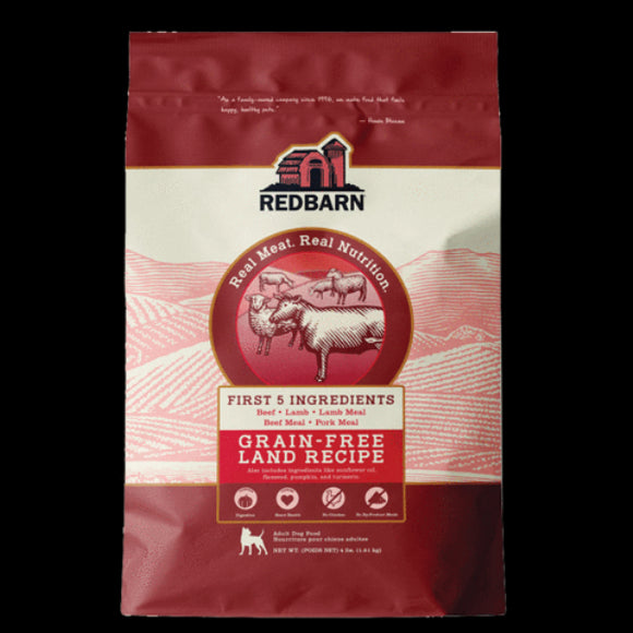 Redbard 4 lbs Grain Free Land Recipe Dog Food
