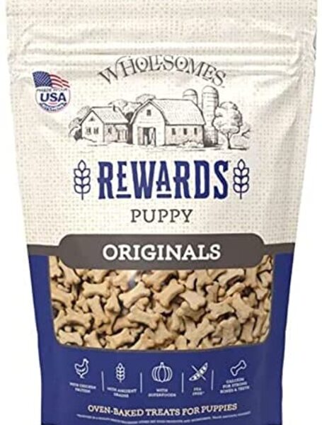Wholesome 2 lbs Puppy Rewards Classic Original Biscuits Pet Food