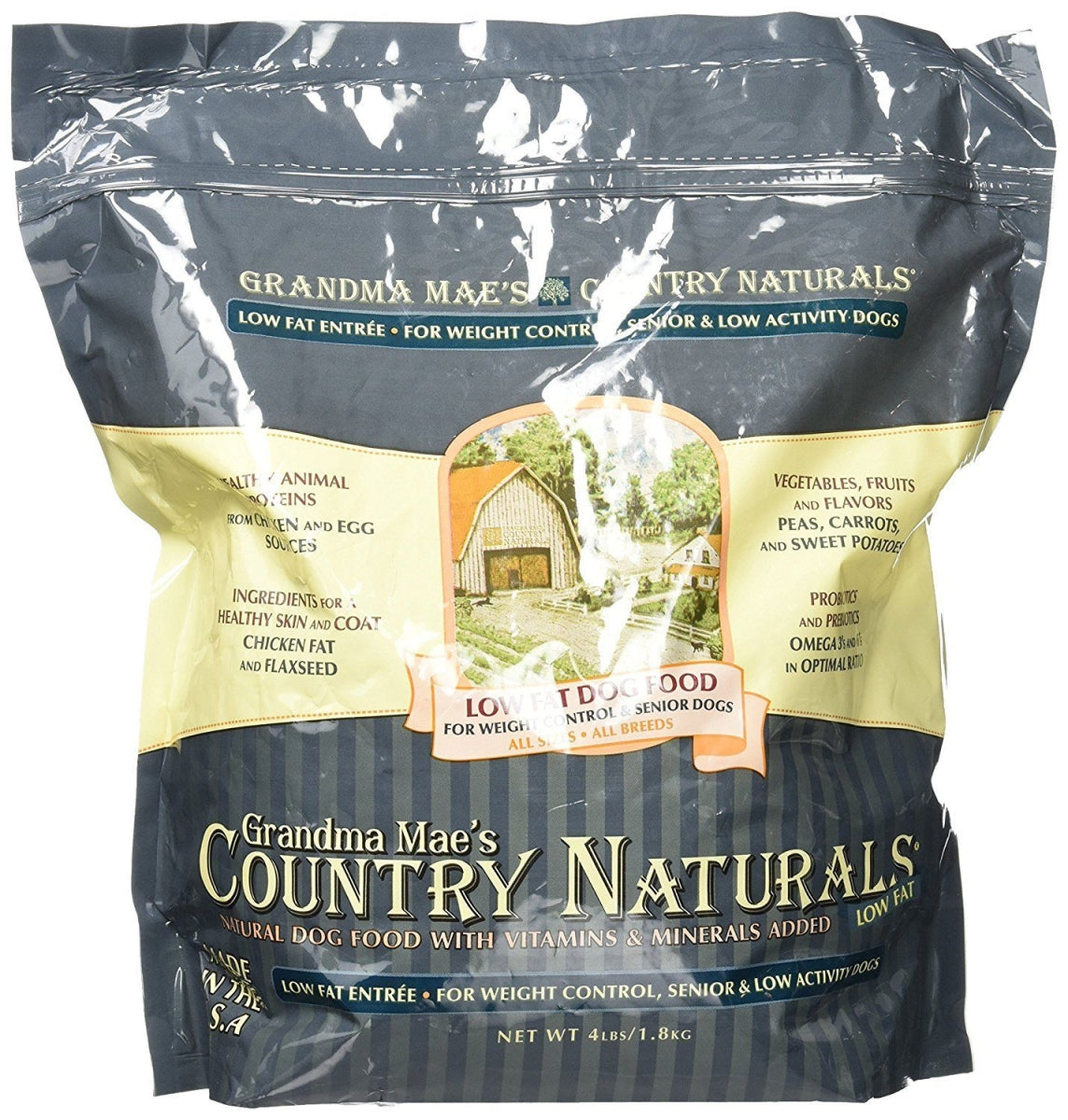 Grandma Mae's Country Naturals Senior Low Fat Entr &copy;e Dry Dog Food, 4 Lb