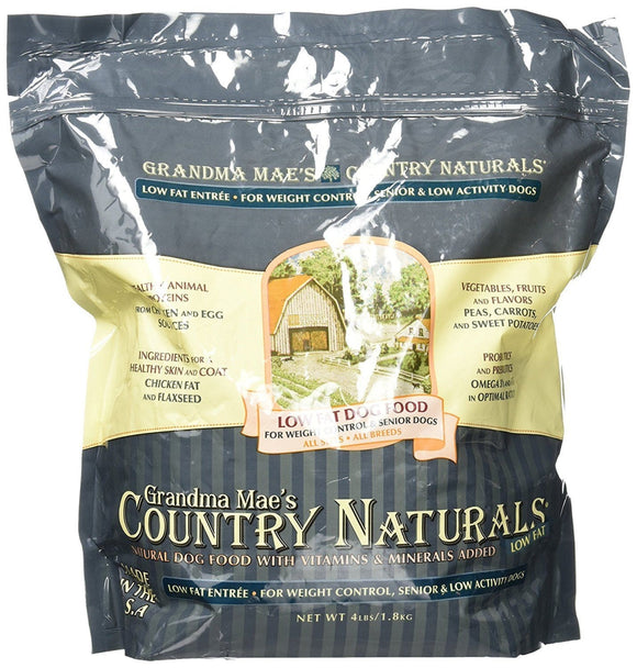 Grandma Mae's Country Naturals Senior Low Fat Entr ©e Dry Dog Food, 4 Lb