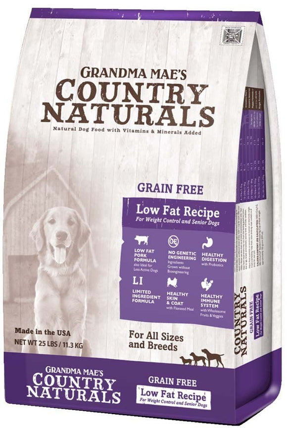 Grandma Mae's Country Naturals Grain-Free Low Fat Recipe Dry Dog Food, 14 Oz