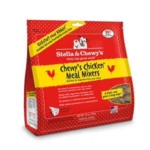 Stella & Chewy's Meal Mixers Chicken Grain-Free Freeze-Dried Raw Dry Dog Food Topper, 18 oz.