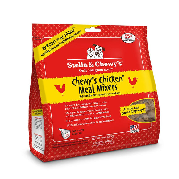 Stella & Chewy's Meal Mixers Chicken Grain-Free Dry Dog Food Topper, 9 oz