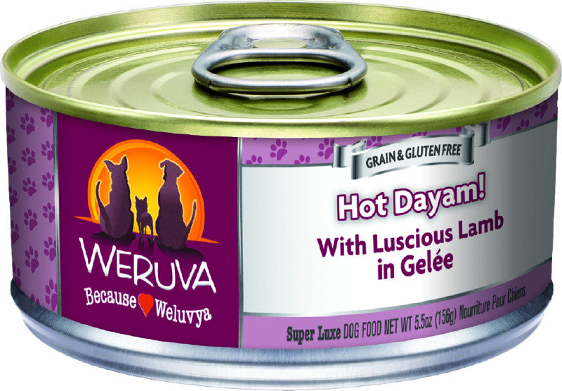 Weruva Wet Dog Food  5.5oz Hot Dayam