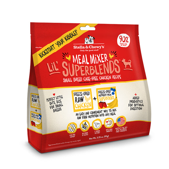 Stella & Chewy's Chicken SuperBlends Grain-Free Meal Mixer Dry Dog Food, 3.25 Oz