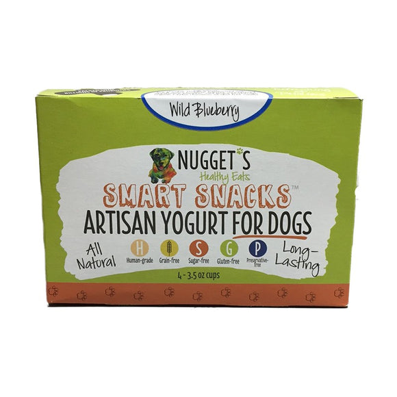 Nuggets Healthy Eats 64560613 Wild Blueberry Artisan Frozen Yogurt Snack for Dogs 3.5 oz