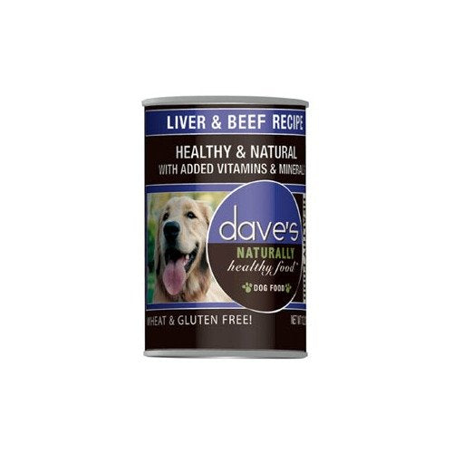 Daves Naturally Healthy Liver/Beef Can Dog Food