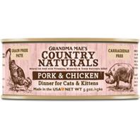 Pet Food Experts 46000187 5.5 oz Grandma Maes Country Naturals Grain Free Cat & Kitten Food Pack of 24