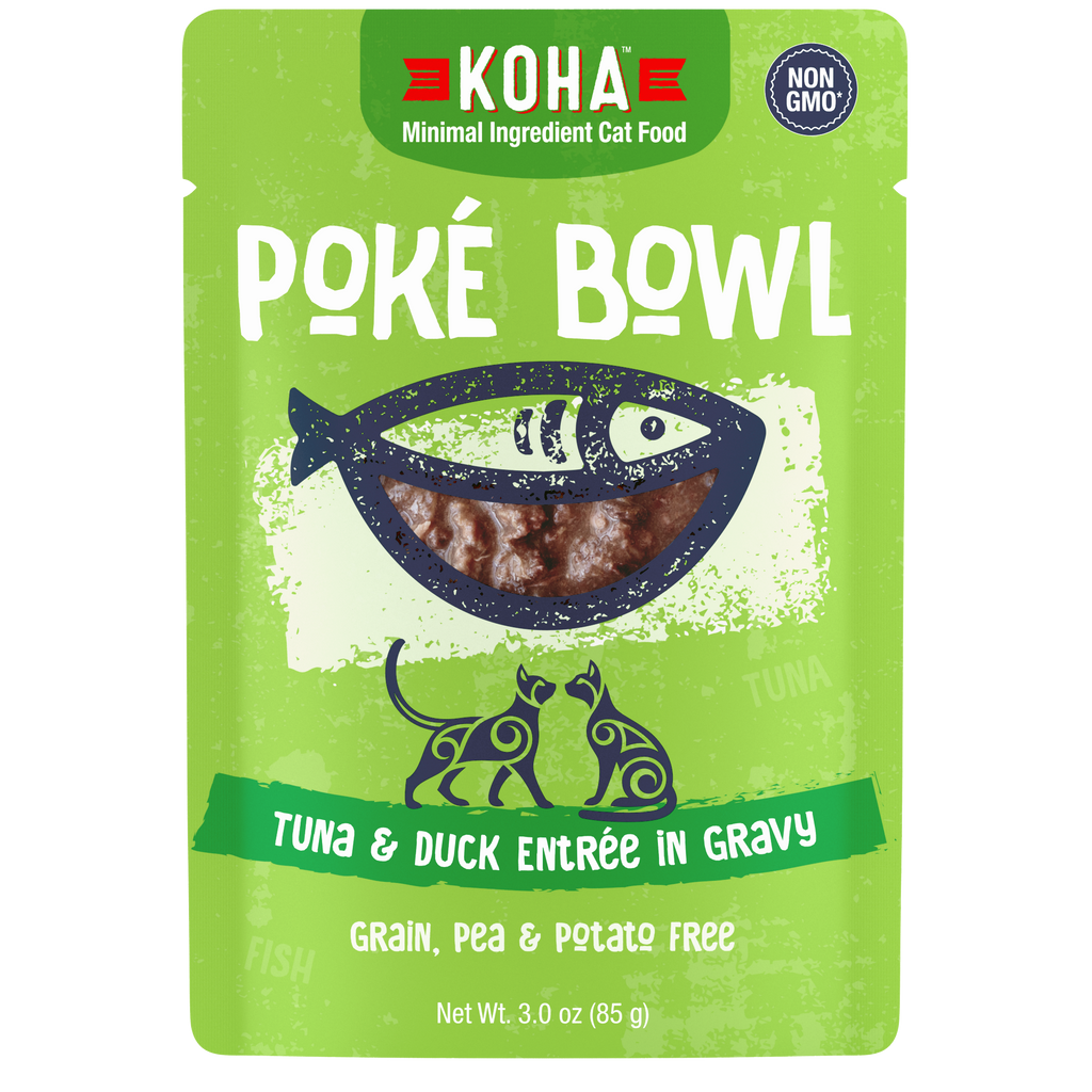 Koha Poke Cat Food 3oz Pouch Tuna and Duck