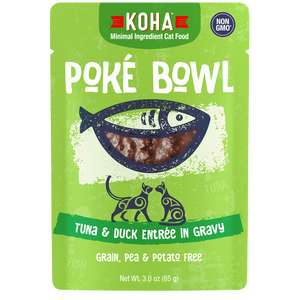 Koha Poke Cat Food 3oz Pouch Tuna and Duck